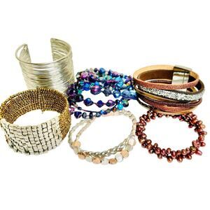 Mixed Bracelets Lot Boho Modern Fun